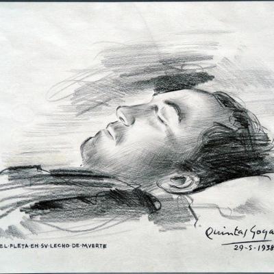 Miguel Fleta en su lecho de muerte - 3448