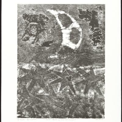 Cielo, luna y mar borrascoso - 5035